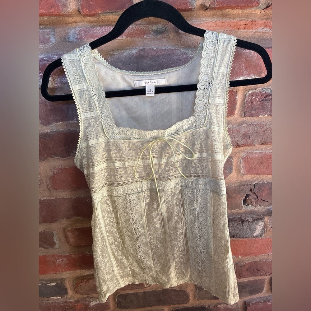 MERONA Lace-Trim Sleeveless Top